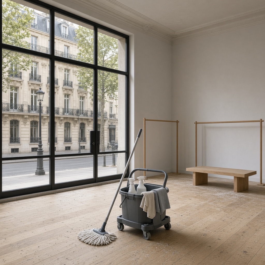 Nettoyage après travaux — Commerces et locaux commerciaux